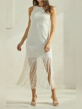 #103345 🛑S,M,L Fabulous Fringe Dress